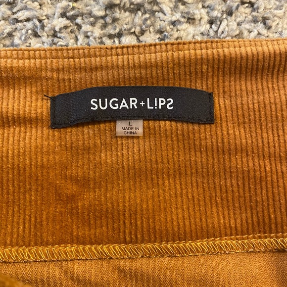 Sugar Lips Limitless Corduroy High Waisted Skirt | Size: Large - Picture 3 of 6